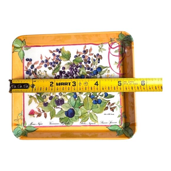 Decorative Floral Melamine Tray Botanical Print Small Jewelry Trinkets Keys - Picture 5 of 12